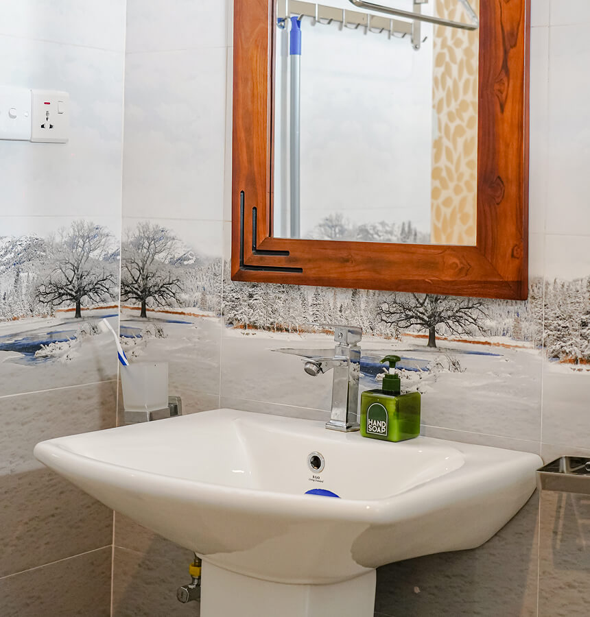 Private bathroom at homebase coliving hiriketiya accommodation